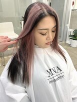 ジーナ オモテサンドウ(XENA)&nbsp;ブラック×ピンクベージュ