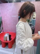 ローレンプラス 名古屋名駅店(LOREN+) 【LOREN+】ワンカール外はねピンク