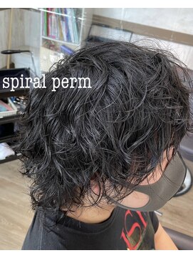 ヘアーリゾートガーデンバイトロント 船橋法典店(Hair Resort Garden by Toronto) メンズウルフスパイラルパーマ