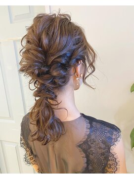 ネオリーブ ジューク 日吉店(Neolive JuQ) 【パーティーヘア☆ゆるふわ編みおろしヘアアレンジ】