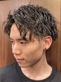 アップバングツイストスパイラルパーマ