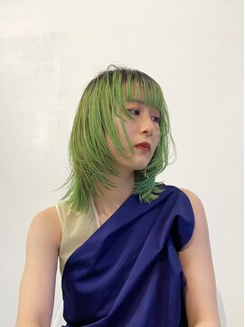 ネス(ness) 涼しげ【リーフグリーン】とデザインカット◎