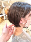 2way耳掛け丸みショートボブ