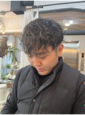波巻きパーマ波巻きスパイラルパーマメンズカットパーマ