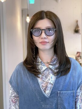 アルジャーノン グリーン(ALGERNON GREEN) 顔まわりレイヤー/レイヤーカット/顔まわりウルフ【松本】