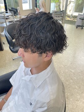 ブランシェ 西松山店 マッシュ×波巻きパーマ