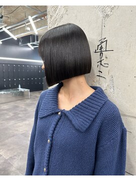 スノットバイガルテ(SNOT by GARTE) 切りっぱなしボブ/韓国風ボブ/ボブカット/黒髪ボブ