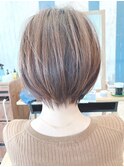Say.ショートボブ丸みショートミルクティーアッシュ表参道青山