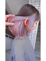 イエナ 渋谷(IENA)&nbsp;オレンジ　ブルー　インナーカラー　デザインカラー