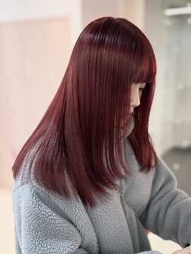 アール 横浜(R) 【MOMO】ブリーチ１回でレッドカラー◎ハイトーン/ブリーチ