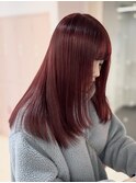 【MOMO】ブリーチ1回でレッドカラー◎ハイトーン/ブリーチ