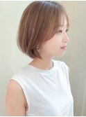 ナチュラルボブ×大人ショートボブ×前髪あり 20代30代40代50代