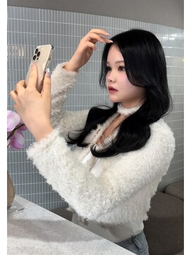 ボタン ハカタ(VOTAN hakata) 暗めカラー/コリアンブラック/レイヤーカット