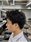 スパイキーショートピンパーマ