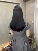 ファビ 渋谷(Fab)&nbsp;くびれヘア/暗めカラー/アプリコットオレンジ/縮毛矯正