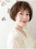 □抜け感マッシュルームヘアフェザーショート416大宮30代40代