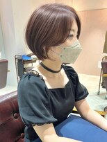 ラミエ バイ メルト 吉祥寺(lamie by melt)&nbsp;*滝田*小顔丸みショートボブ20代30代40代50代ピンクブラウン