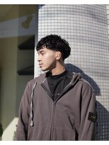 タイドヘアー 高槻2号店(TIDE HAIR)&nbsp;ピンパーマフリンジカット