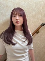 デビュー バイ アミ 北中城(debut by A.M.I) ミルクティーブロンド/ダークブルー/デジタルパーマ/沖縄/北中城