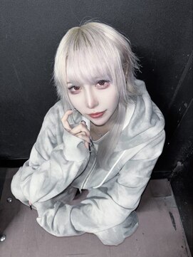 インク 渋谷(INK.) ミルクティーブロンドニュアンスウルフワンホンレイヤー渋谷