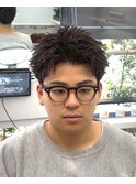 スパイキーショートパーマ