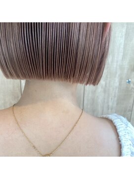 アース 柏店(HAIR&MAKE EARTH) ミニボブ×ミルクティーベージュ