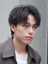 バイフィフス 原宿/表参道(by fifth)&nbsp;緩めニュアンスパーマフェザーパーマメンズセンターパートウルフ