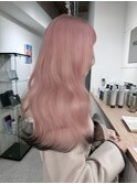 ダークパープルナチュラルショート夏のヘアアレンジ原宿