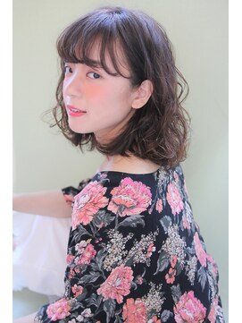 ヘアーアンドメイク シーク 吉祥寺(HAIR&MAKE SeeK) グレージュ×ランダムカールボブ【seek吉祥寺】