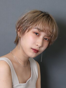 ゴーズゴー 吉祥寺(e)店(go s go) 【吉祥寺駅】ハイトーン ショートカット ダブルカラー マッシュ