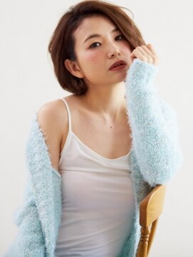 プランタンバイフラミューム 大和店(PRINTEMPS by flammeum) ショートボブで魅せる☆おフェロパーマスタイル☆【大和】