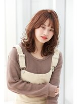 外ハネ/くびれ/ブラウン/大人かわいい/ひし形/小顔/20代30代40代