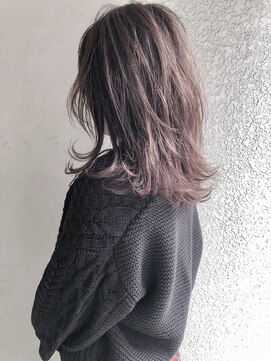 ヘアーアンドアトリエ マール(Hair&Atelier Marl) 【Marl】ラベンダーベージュカラーの外国人風セミディ♪