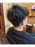 ツーブロマッシュ×くせ毛風パーマ