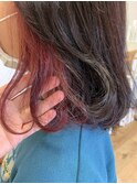 インナーカラーでRED
