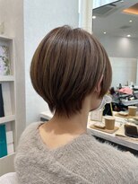 リュドール 名駅(Rue D'or)&nbsp;丸みショート明るめハイライトで白髪ぼかし