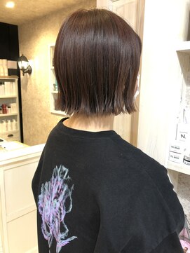 キャアリー(Caary) 福山美容室caary大人気イルミナカラー ミニボブラベージュ