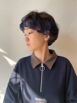 ランデブー ルノン(Rendez Vouslunon) 裾カラー　インナーネイビーパープル