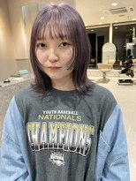 アース コアフュールボーテ 熊谷店(EARTH coiffure beaute)&nbsp;ラベンダーベージュ_フェイスレイヤー_くびれボブ