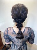 結婚式お呼ばれヘアセット