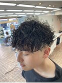 ツイストスパイラルパーマツイストパーマメンズパーマ刈り上げ