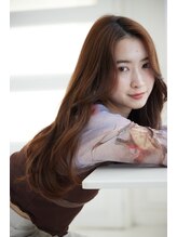 ブリーチなしのうるつや韓国風カラー