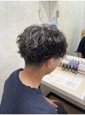 メンズ波巻きパーマ