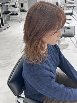 スウィープ(sweep) ミルクティーベージュ/ブリーチ/天神美容室