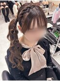 サイドポニー【クランソア】ヘアメ/ヘアセット/心斎橋