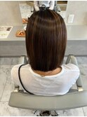 縮毛矯正髪質改善ハイライトレイヤーカット枚方美容室エクステ