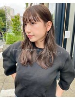 ノラ ヘアーサロン(NORA HAIR SALON) ナチュラル小顔前髪あり後れ毛サイドバング結べるボブくびれヘア