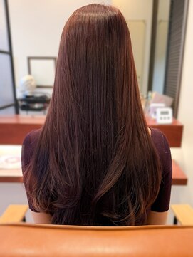 マーリャヘアー(mallia hair) 透け感×ツヤ感ピンクカラー