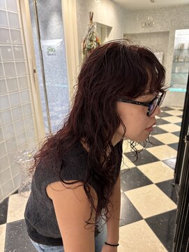 ラパンセヴェール(LA PENSEE VERT) ロングパーマ、レディースパーマ、パーマ、レッドカラー