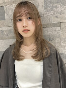 ラ ブレス なんばスカイオ(LaBless) 顔まわりレイヤー【難波】くびれミディアムレイヤー　美髪